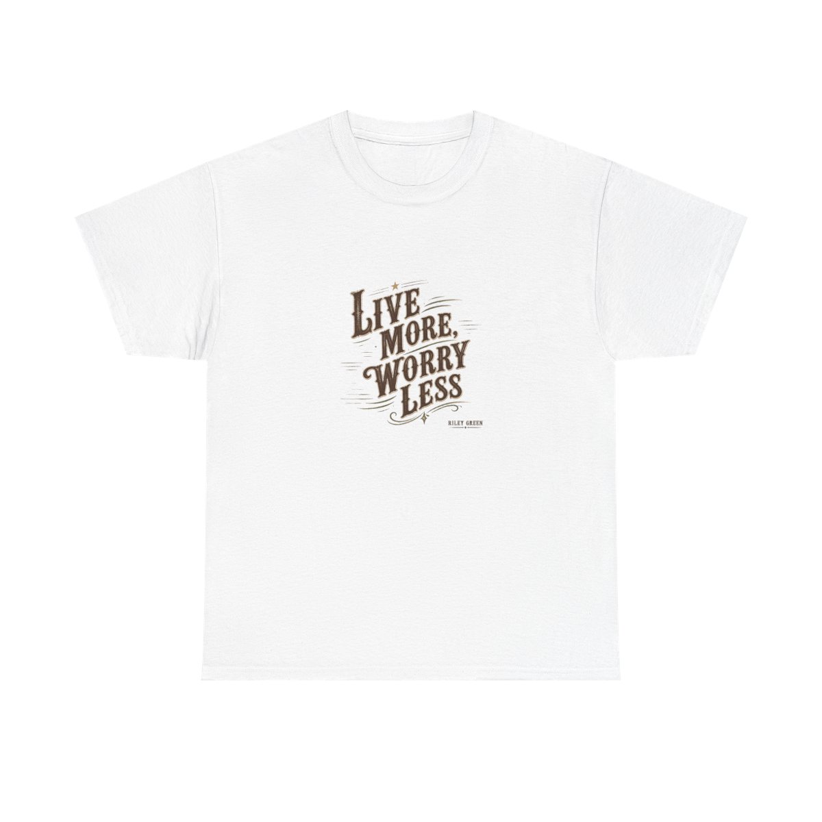 Riley Green "Live More, Worry Less" Unisex Tee