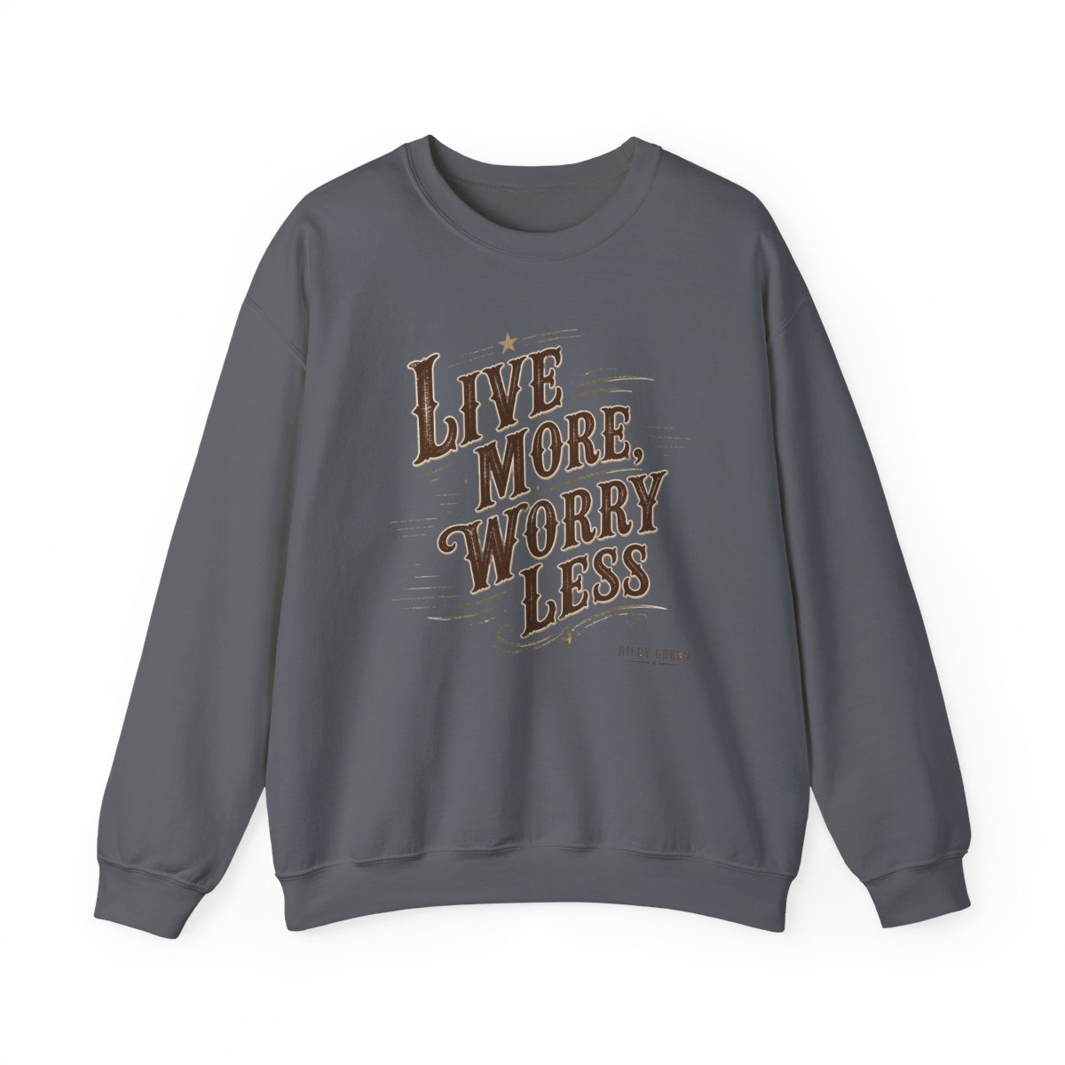 Riley Green "Live More, Worry Less" Crewneck