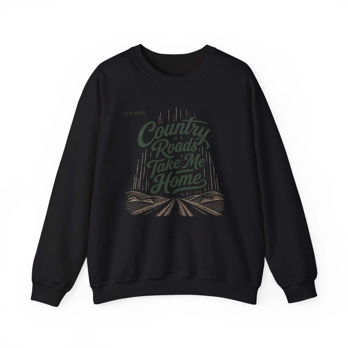 Riley Green "Country Roads Take Me Home" Crewneck - Riley Green official Sweatshirts merch