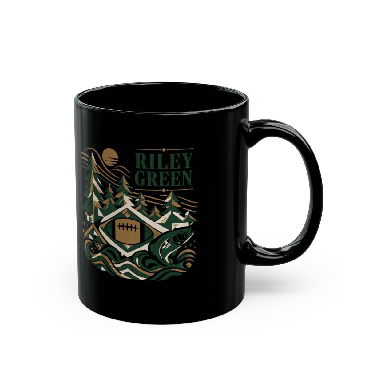 Riley Green Black Mug - Official mugs merchandise