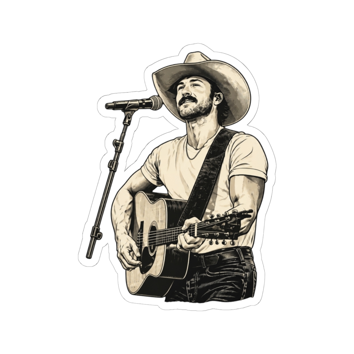 Riley Green Vintage Sticker