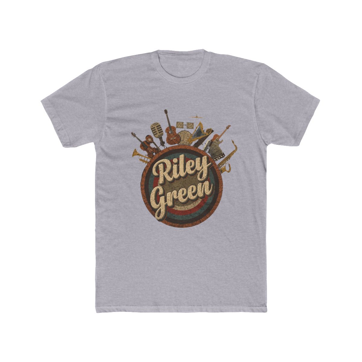 Music Tour Vintage Retro // Johnathan Riley Green T Shirt - alternate angle 5, merchandise