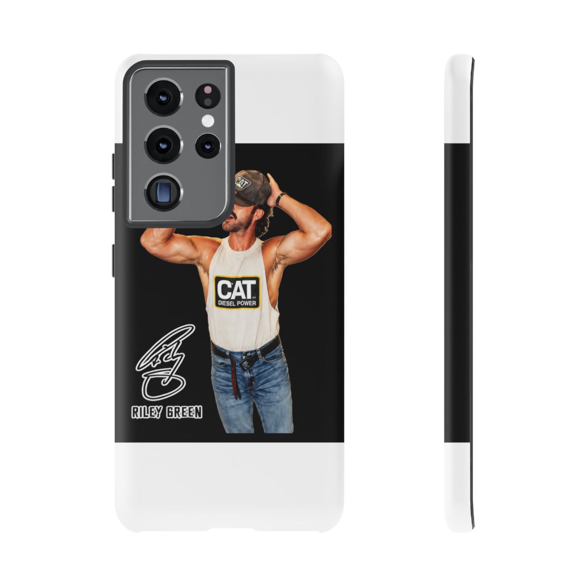riley green - halftone Phone Case - alternate angle 5, merchandise