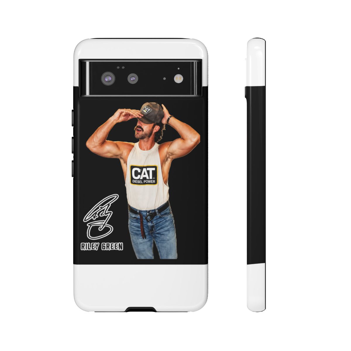 riley green - halftone Phone Case