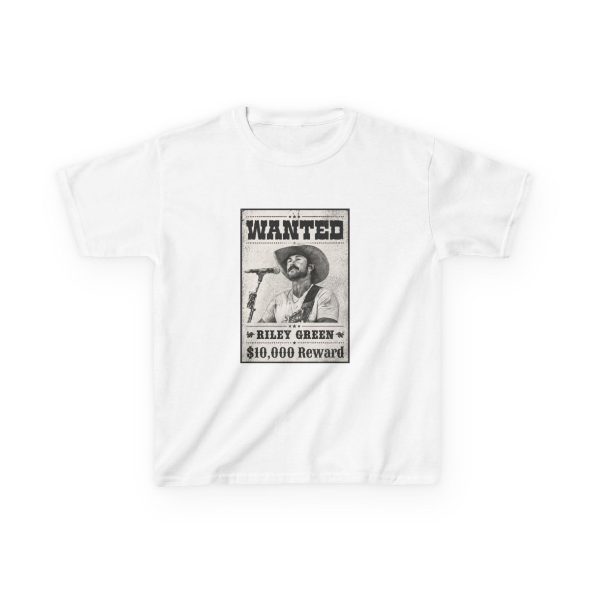 Riley Green wanted Kids T-Shirt - Official t-shirts merchandise