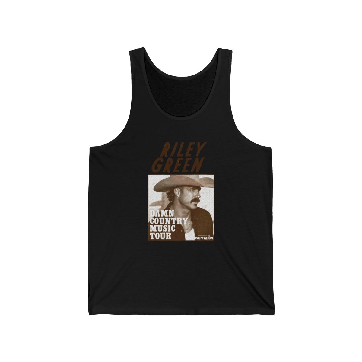Riley Green Damn Country Music Tour 2025 Concert Tank Top - Official tank-tops merchandise